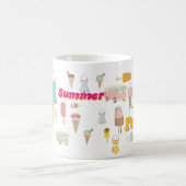 Retro Ice Cream Summer Koffiemok (Center)