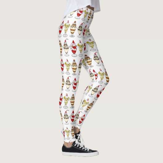 Retro Ice Cream Sundaes Leggings (Rechts)