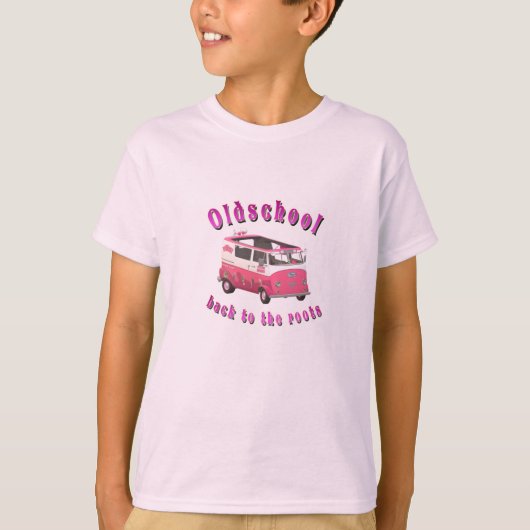 Retro Ice Cream Van Oldschool Vibes T-shirt (Voorkant)