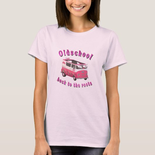 Retro Ice Cream Van Oldschool Vibes T-shirt (Voorkant)