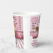 Retro Ice Cream Vrijgezellenfeest Opgerold Papieren Bekers (Rechts)