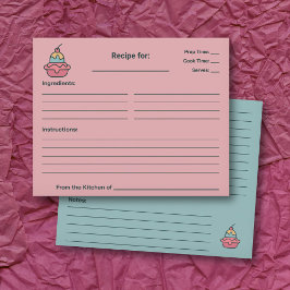 Retro Ice Cream Vrijgezellenfeest Recept Kaart