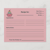 Retro Ice Cream Vrijgezellenfeest Recept Kaart (Voorkant)