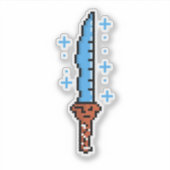 Retro Ice Dagger Sticker (Voorkant)