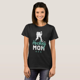 Retro Ice Hockey mama Proud Sportmoeder T-shirt