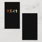 Retro Ice Hockey Player Center Defense Hockey Visitekaartje (Voorkant / Achterkant)