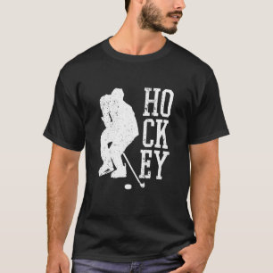Retro Ice Hockey Player Expert Coach Sportgrafiek T-shirt