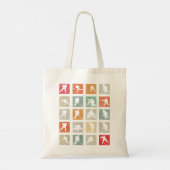 Retro Ice Hockey Player Hockey Lover Tote Bag (Achterkant)