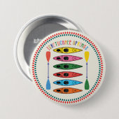 Retro Ichetucknee Springs kajakken Ronde Button 7,6 Cm (Voorkant /achterkant)