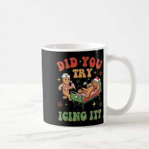 Retro icu-verpleegster Kerst gingerbread heb je he Koffiemok