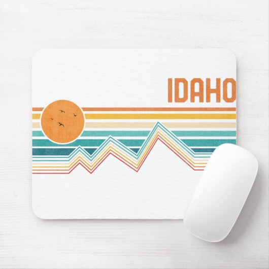 Retro Idaho Boise Nampa Souvenir  buitenshuis Muismat (Met muis)