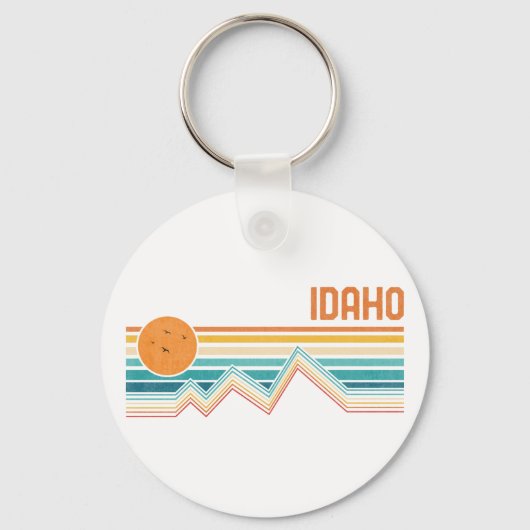Retro Idaho Boise Nampa Souvenir buitenshuis Sleutelhanger (Voorkant)