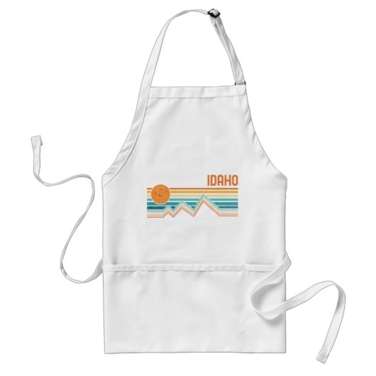 Retro Idaho Boise Nampa Souvenir  buitenshuis Standaard Schort (Voorkant)