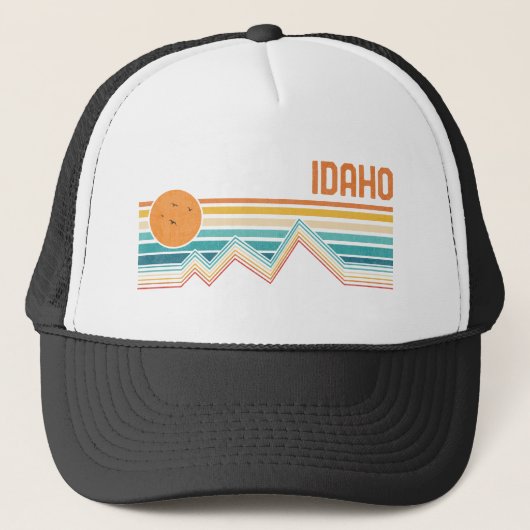 Retro Idaho Boise Nampa Souvenir  buitenshuis Trucker Pet (Voorkant)