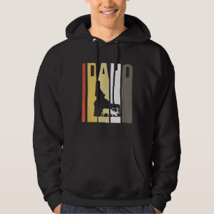 Retro Idaho Elk Boise Hertenjacht Jager Boogschiet Hoodie