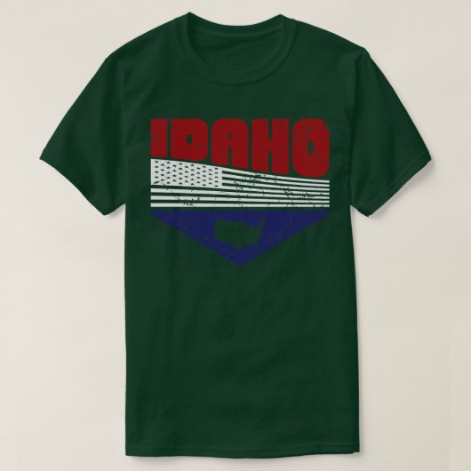 Retro  Idaho USA TShirt (Design voorkant)