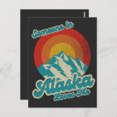 Retro  Iemand in Alaska houdt van me 70s AK Briefkaart (Voorkant / Achterkant)