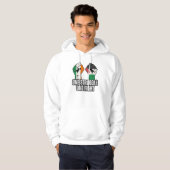 Retro Ierland Palestina Solidariteit Vuist revolut Hoodie (Voorkant volledig)