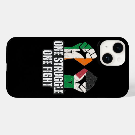 Retro Ierland Palestine Solidariteit Eerste Revolu Case-Mate iPhone Case (Achterkant (horizontaal))