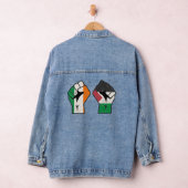 Retro Ierland Palestine Solidariteit Eerste Revolu Denim Jacket (Hangar)