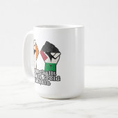 Retro Ierland Palestine Solidariteit Eerste Revolu Koffiemok (Voorkant links)
