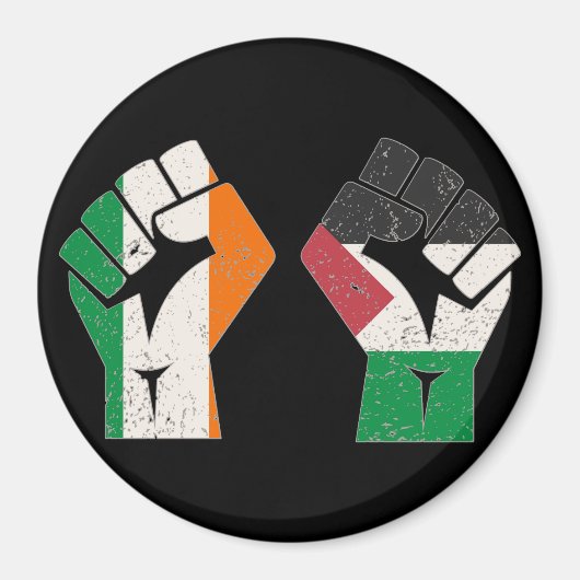 Retro Ierland Palestine Solidariteit Eerste Revolu Magneet (Voorkant)