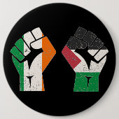Retro Ierland Palestine Solidariteit Eerste Revolu Ronde Button 6,0 Cm (Voorkant)