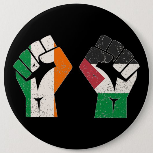 Retro Ierland Palestine Solidariteit Eerste Revolu Ronde Button 6,0 Cm (Voorkant)