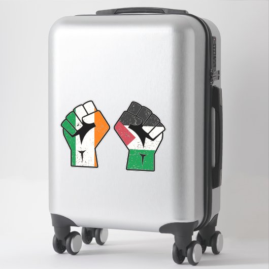 Retro Ierland Palestine Solidariteit Eerste Revolu Sticker (Koffer)