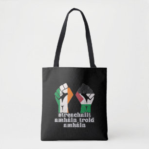Retro Ierland Palestine Solidariteit Eerste Revolu Tote Bag