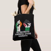 Retro Ierland Palestine Solidariteit Eerste Revolu Tote Bag (Dichtbij)