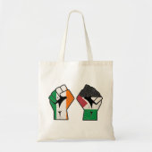 Retro Ierland Palestine Solidariteit Eerste Revolu Tote Bag (Voorkant)