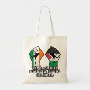 Retro Ierland Palestine Solidariteit Eerste Revolu Tote Bag