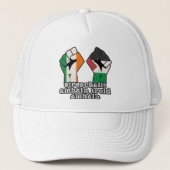 Retro Ierland Palestine Solidariteit Eerste Revolu Trucker Pet (Voorkant)