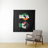 Retro Ierland Palestine Solidariteit Eerste Revolu Wandkleed (In Situ (horizontaal))