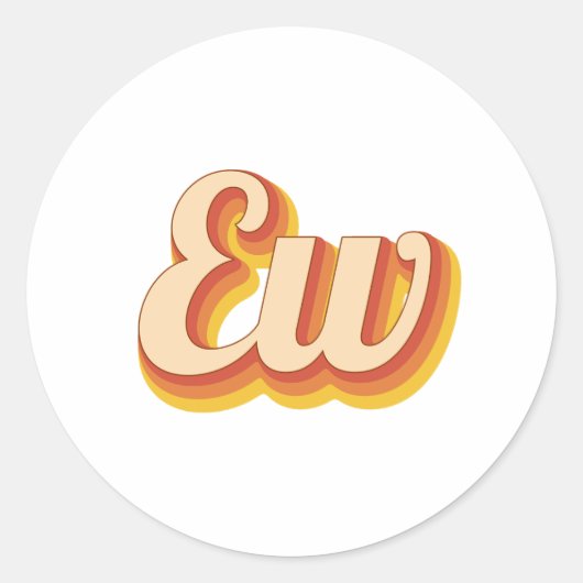 Retro Iggo Ronde Sticker (Voorkant)