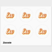 Retro Iggo Ronde Sticker (Vel)