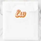 Retro Iggo Ronde Sticker (Tas)