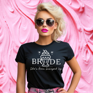 Retro ijs "Bruid" gescoord bijpassende T-shirt
