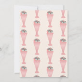 Retro ijs confetti sundae schep  kaart (Achterkant)