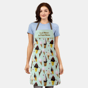 Retro Ijs Pastel Groen Persoonlijk Schort