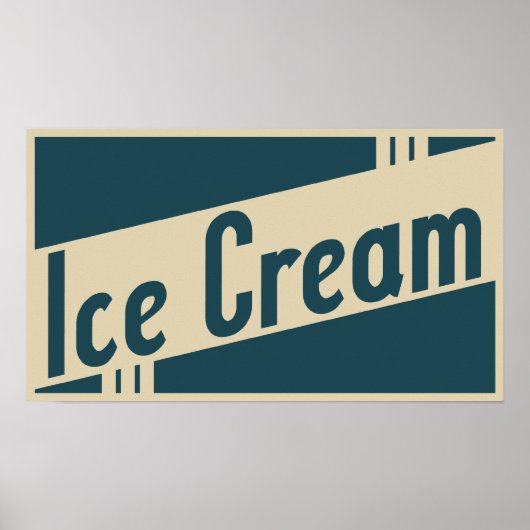 retro-ijs poster (Voorkant)