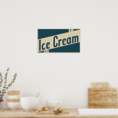 retro-ijs poster (Keuken)