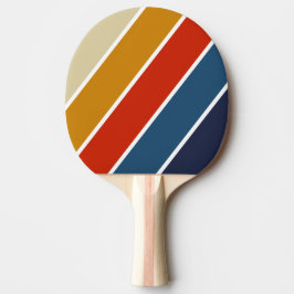 Retro Ijs Regenboog Vet Gestreept Tafeltennisbatje