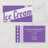 retro-ijs visitekaartje (Voorkant / Achterkant)