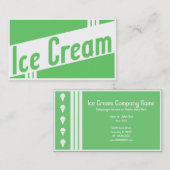 retro-ijs visitekaartje (Voorkant / Achterkant)