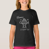 Retro Ijsbloem Meisje Gescoord bijpassend T-shirt (Voorkant)