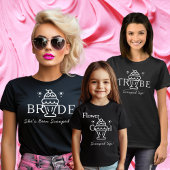 Retro Ijsbloem Meisje Gescoord bijpassend T-shirt