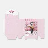 Retro-ijsje schepte bruiloft op bedankdoosjes (Uitgevouwen)