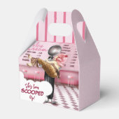 Retro-ijsjes scheppen Vrijgezellenfeest op Bedankdoosjes (Voorkant Zijde)